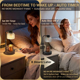 goobingoo Premium Dimmable Candle Warmer Lamp - Electric Top-Down Wax Melter with Timer & Wooden Base