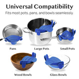 Clip-On Silicone Pot Strainer Heat Resistant Space Saving Kitchen Tool