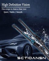 goobingoo 22" Windshield Wiper Blades Set - Premium All-Season J-Hook Beam Blades (2 Pack)
