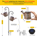 Solar Watering Can Garden Lights Waterproof Hanging Outdoor Decor