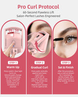 goobingoo Smart Electric Heated Eyelash Curler - 24H Long-Lasting Quick Thermal Lift