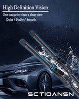 goobingoo 22" Windshield Wiper Blades Set - Premium All-Season J-Hook Beam Blades (2 Pack)