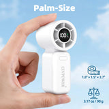 goobingoo Handheld Portable Turbo Mini Fan - 13000 RPM High Speed Rechargeable Fan