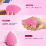 5PCS Makeup Sponge Set Latex Free Beauty Blender Soft Foundation Sponge
