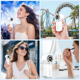 goobingoo Handheld Portable Turbo Mini Fan - 13000 RPM High Speed Rechargeable Fan