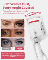 goobingoo Smart Electric Heated Eyelash Curler - 24H Long-Lasting Quick Thermal Lift