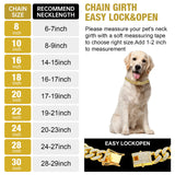 Gold Cuban Link Dog Collar Diamond Luxury Pet Necklace
