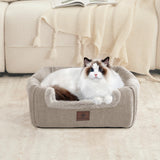 goobingoo Foldable Cat Cave Bed - 2-in-1 Covered Cat House Tent for Indoor Cats