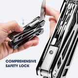 goobingoo 21-in-1 Stainless Steel Multitool - Heavy Duty Pliers & Pocket Knife Gear