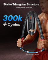 Hydraulic Arm Trainer Adjustable 22-440lb Chest Expander Home Gym