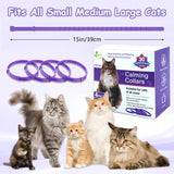goobingoo Calming Collar for Cats 4-Pack - Adjustable Pet Soother & Anxiety Relief