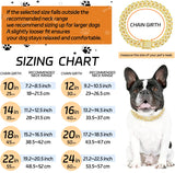 Silver Cuban Link Dog Chain Collar Crystal Pet Necklace