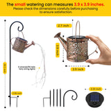 Solar Watering Can Garden Lights Waterproof Hanging Outdoor Decor
