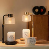 goobingoo Premium Dimmable Candle Warmer Lamp - Electric Top-Down Wax Melter with Timer & Wooden Base