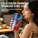 goobingoo Patriotic USA Color Changing Tumbler - 50th Anniversary 17oz Stainless Steel Cup