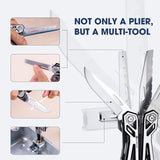 goobingoo 21-in-1 Stainless Steel Multitool - Heavy Duty Pliers & Pocket Knife Gear