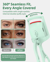 goobingoo Smart Electric Heated Eyelash Curler - 24H Long-Lasting Quick Thermal Lift