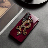 Stylish Premium Black & Red ‘R Crown’ Phone Cover – Samsung Galaxy S & A Series