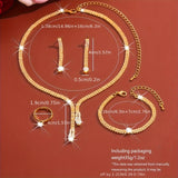 Bridal Zirconia Jewelry Set - 4pc
