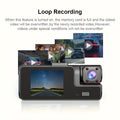 Dual Dash Cam Front and Inside 1080P 720P – 170 Wide Angle with Night Vision & Parking Monitor goobingoo