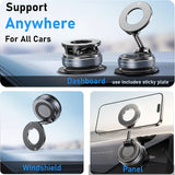 360 Adjustable Magnetic Phone Holder – Foldable Car Mount for All Smartphones