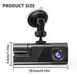 Dual Dash Cam Front and Inside 1080P 720P – 170 Wide Angle with Night Vision & Parking Monitor