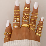 68PCS Gold Jewelry Set for Women Necklaces Bracelets Rings Earrings Bundle