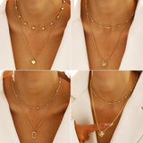 68PCS Gold Jewelry Set for Women Necklaces Bracelets Rings Earrings Bundle