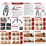 Twister Arm Trainer, 3 in 1 Hydraulic Power Chest Workout Equipment with Ab Roller Wheels and Hooks, Adjustable 22-440lbs Arm Trainer for Men Women, Home Gym Equipment for Full Body Strength Training