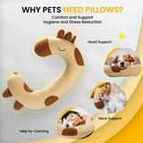 Dog Calming Pillow Soft Neck Support Anti Anxiety Washable Pet Sleep Cushion