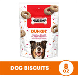 Milk Bone Dunkin Vanilla Glaze Dog Biscuits 8oz Crunchy Dog Treats