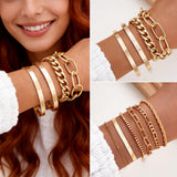 68PCS Gold Jewelry Set for Women Necklaces Bracelets Rings Earrings Bundle