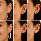 68PCS Gold Jewelry Set for Women Necklaces Bracelets Rings Earrings Bundle