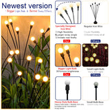 Solar Swaying Garden Lights Wind Motion Outdoor Yard Pathway Decor