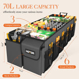 Foldable Car Trunk Organizer SUV Storage Box 2 Compartment Heavy Duty
