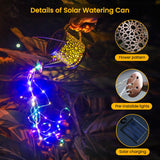 Solar Watering Can Garden Lights Waterproof Hanging Outdoor Decor
