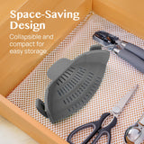Clip-On Silicone Pot Strainer Heat Resistant Space Saving Kitchen Tool