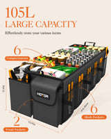 Foldable Car Trunk Organizer SUV Storage Box 2 Compartment Heavy Duty
