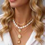 68PCS Gold Jewelry Set for Women Necklaces Bracelets Rings Earrings Bundle