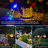 Solar Watering Can Garden Lights Waterproof Hanging Outdoor Decor