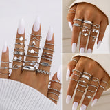 68PCS Gold Jewelry Set for Women Necklaces Bracelets Rings Earrings Bundle