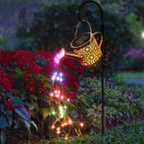 Solar Watering Can Garden Lights Waterproof Hanging Outdoor Decor