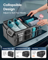 Foldable Car Trunk Organizer SUV Storage Box 2 Compartment Heavy Duty