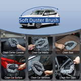 Car Interior Cleaning Kit Brush & Gel Vent Duster Auto Detailing Tools