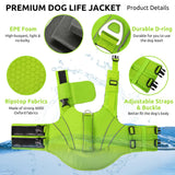Dog Life Jacket with Front Float Adjustable Pet Swim Vest