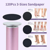 goobingoo Electric Foot Callus Remover - Professional Pedicure Sander with 120pcs Sandpaper Discs