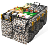 Foldable Car Trunk Organizer SUV Storage Box 2 Compartment Heavy Duty