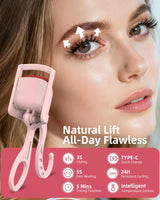goobingoo Smart Electric Heated Eyelash Curler - 24H Long-Lasting Quick Thermal Lift