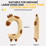 Dog Calming Pillow Soft Neck Support Anti Anxiety Washable Pet Sleep Cushion