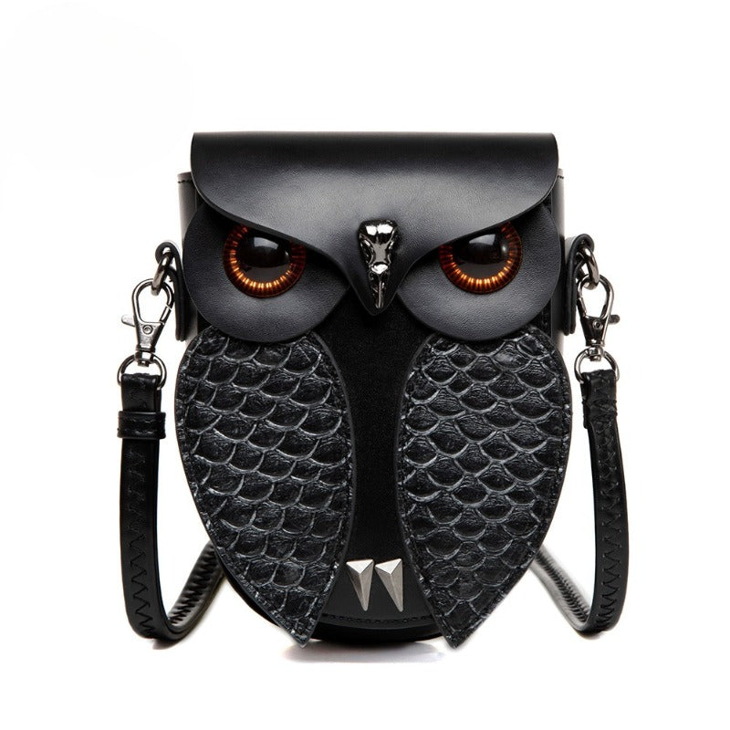 Punk Style Women’s Shoulder Crossbody Bag – Snake Print Anchor & Eagle Bold Fashion Tote Clutch
